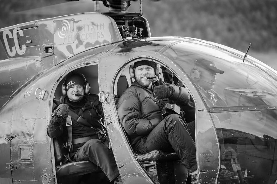 Scott jon taking shot from his chopper